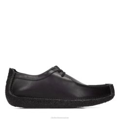 Clarks en cuir noir Natalie en cuir noir Hommes N6R8B6600 Clarks Cuir noir
