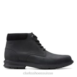clarks en cuir noir rendell Peak Hommes N6R8B4350 Clarks Cuir noir