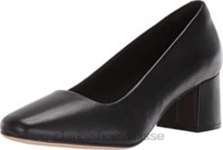 Clarks en cuir noir transparent rose unisexe N6R8B287 Clarks Cuir noir
