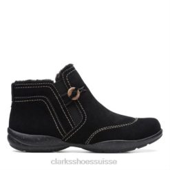 clarks en daim noir rosevilleaster unisexe N6R8B4153 Clarks Suède noir