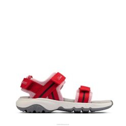 Clarks Expo Sea K synthétique rouge enfants N6R8B3810 Clarks synthétique rouge