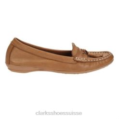 Clarks Faith en cuir beige unisexe N6R8B4088 Clarks cuir beige