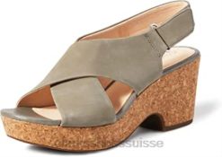 clarks femmes 261479 304 sandales à bride de cheville beige (sage nubuck sage nubuck) femmes N6R8B1542 Clarks