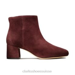 Clarks Flora transparent bordeaux unisexe N6R8B4236 Clarks Bourgogne