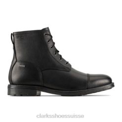 clarks foxwell hi gtx à doublure noire Hommes N6R8B4352 Clarks noir doublé