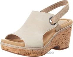 Clarks Giselle Sea Sandale pour femme en daim sable femmes N6R8B2554 Clarks daim sable