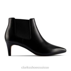 Clarks Laina 55 Boot2 en cuir noir femmes N6R8B4147 Clarks Cuir noir