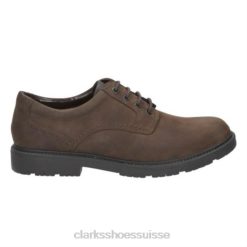 clarks lane stride2 nubuck marron Hommes N6R8B4522 Clarks nubuck marron