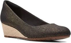 Clarks Mallory Luna Escarpin Femme Noir 8 W femmes N6R8B74 Clarks