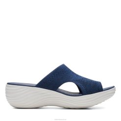 Clarks marcoral en tricot bleu marine femmes N6R8B3348 Clarks tricot bleu marine
