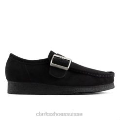 clarks moine noir sde wallabee Hommes N6R8B4412 Clarks côté noir