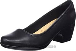 clarks noir femmes emily belle pompe femmes N6R8B1545 Clarks Cuir noir