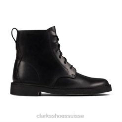 Clarks noirs polis désert mali unisexe N6R8B4171 Clarks noir poli