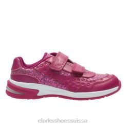 Clarks Piper Play Jnr-F Fit Rose unisexe N6R8B4714 Clarks rose