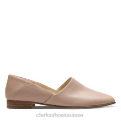 Clarks Pure Tone en cuir rose clair femmes N6R8B4264 Clarks cuir rose clair