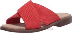 Clarks Red Interest - Sandales Declan Ivy en daim pour femmes femmes N6R8B745 Clarks suède d'intérêt rouge