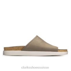 clarks sage nubuck sunder slide Hommes N6R8B4417 Clarks nubuck sauge