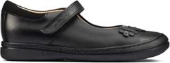 clarks scooter daisy kid chaussures en cuir noir enfants N6R8B971 Clarks