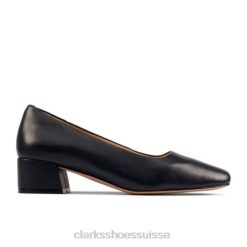 clarks sheer35 court2 cuir marine femmes N6R8B3938 Clarks cuir marine