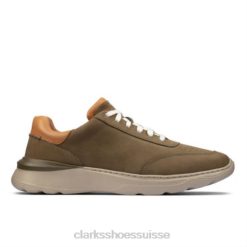 Clarks Sprint Lite Lace en nubuck olive Hommes N6R8B4531 Clarks nubuck olive