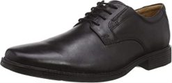 Clarks Tilden Pla Derbys Homme Noir Hommes N6R8B2666 Clarks Cuir noir