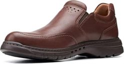 clarks un brawley step mahoga ny cuir unisexe N6R8B290 Clarks cuir d'acajou