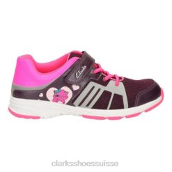 clarks violets reflètent glo jnr f fit unisexe N6R8B4760 Clarks violet