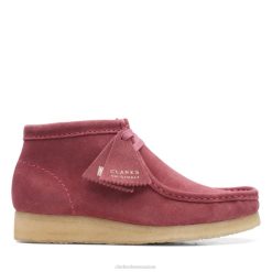 clarks wallabee botte rose rose daim rose rose daim unisexe N6R8B5354 Clarks daim rose