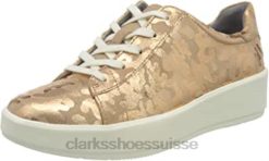 Clarks Women's Layton Pace Sneaker Rose Gold Daim Intérêt femmes N6R8B1986 Clarks
