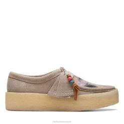 coupe wallabee gris combinaison clarks unisexe N6R8B5996 Clarks combinaison grise
