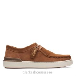 court en daim cognac lite wally clarks Hommes N6R8B4452 Clarks daim cognac