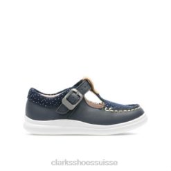 crest rosa inf f fit clarks cuir marine unisexe N6R8B4727 Clarks cuir marine