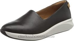cuir noir cuir noir baskets à enfiler un rio step pour femme clarks femmes N6R8B412 Clarks cuir noir cuir noir