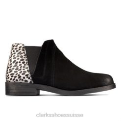 Demi2 Beat Clarks Dalmatien Noir unisexe N6R8B4221 Clarks Dalmatien noir