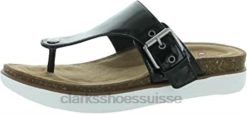 elayne step femme cuir verni blanc clarks cuir verni noir femmes N6R8B183 Clarks cuir verni noir
