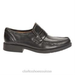 grêle travail clarks cuir noir Hommes N6R8B4407 Clarks Cuir noir