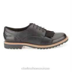 griff mabel clarks cuir noir femmes N6R8B3885 Clarks Cuir noir