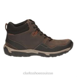 haut marron wproof lea clarks walbeck Hommes N6R8B4552 Clarks feuilles brunes résistantes