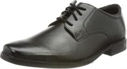Howard Walk Oxford pour hommes, chaussures plates Clarks noires Hommes N6R8B1965 Clarks Cuir noir