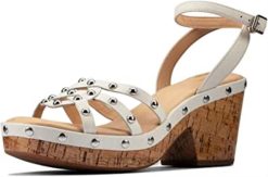 Intérêt blanc Clarks Women's Maritsa 70 Sun Heeled Sandal femmes N6R8B203 Clarks intérêt blanc