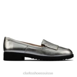 Kilt Clarks Griff argenté métallisé femmes N6R8B3987 Clarks argent métallisé
