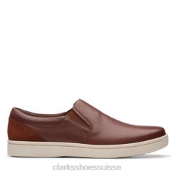 kitna free clarks mahoga ny cuir Hommes N6R8B4423 Clarks cuir d'acajou