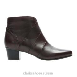 leola ice clarks cuir bordeaux unisexe N6R8B4255 Clarks cuir bordeaux