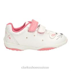 les Clarks blancs rient en premier unisexe N6R8B4755 Clarks blanc