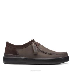marron clarks court lite wally Hommes N6R8B6568 Clarks brun