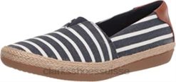 mocassin danelly sky pour femme flat clarks marine textile synthétique combi femmes N6R8B1879 Clarks combinaison textile synthétique marine