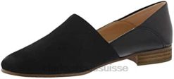 mocassin facile à enfiler pour femme noir clarks femmes N6R8B55 Clarks