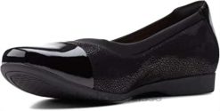 mocassin juliet monte pour femme noir combi clarks femmes N6R8B950 Clarks combi noire
