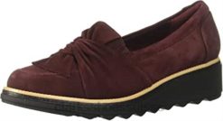 mocassins sharon dasher pour femme en daim bordeaux clarks femmes N6R8B1193 Clarks