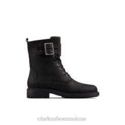 orinoco2 dentelle clarks cuir noir unisexe N6R8B4109 Clarks Cuir noir